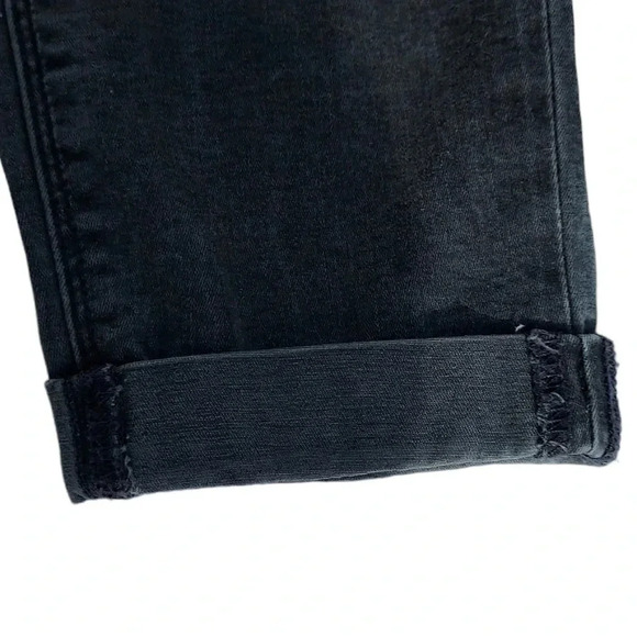 Hudson Harkin Crop Super Skinny Cuff Black Womens Jeans 25 - Picture 15 of 15
